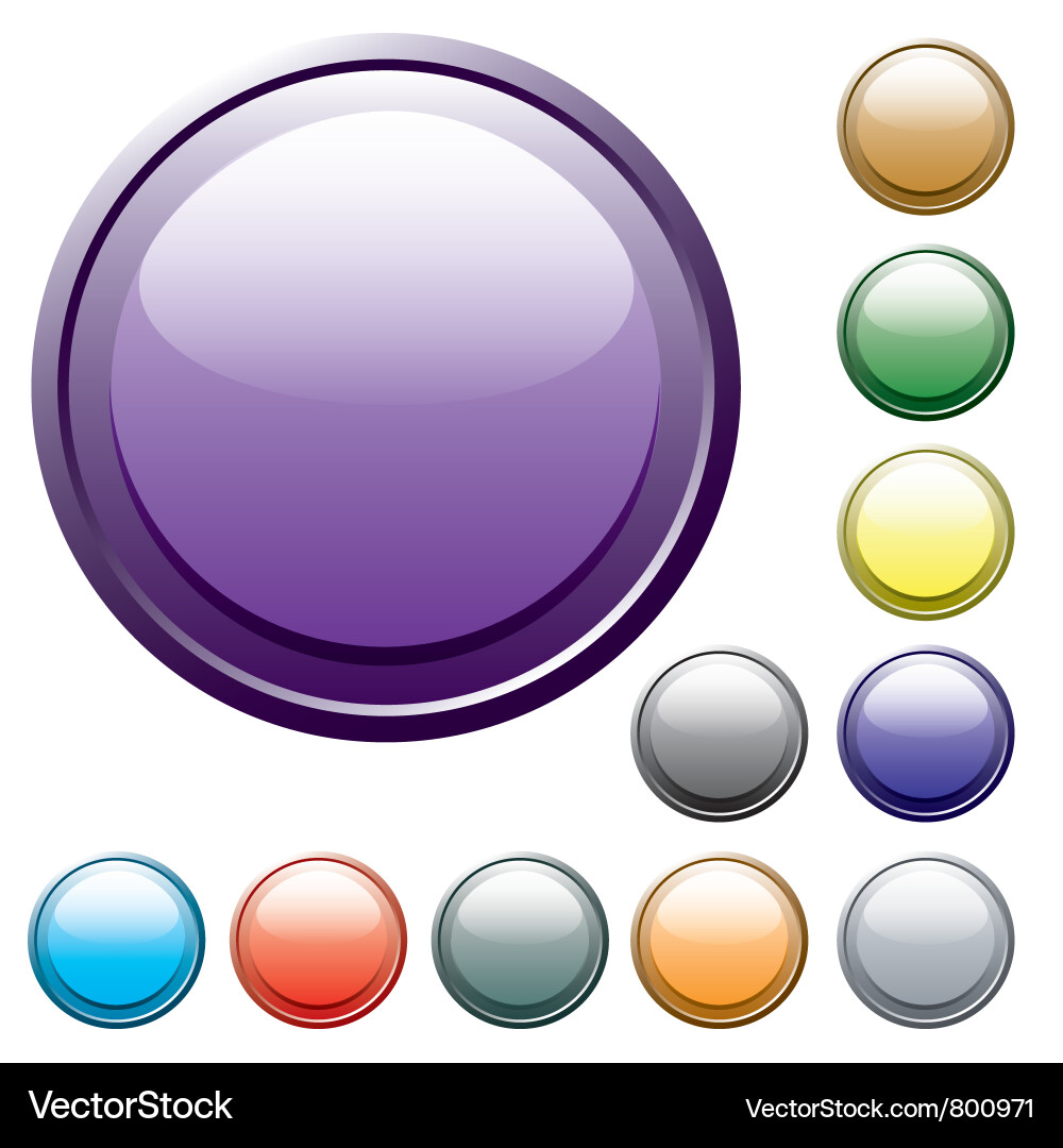 Varicolored buttons vector image