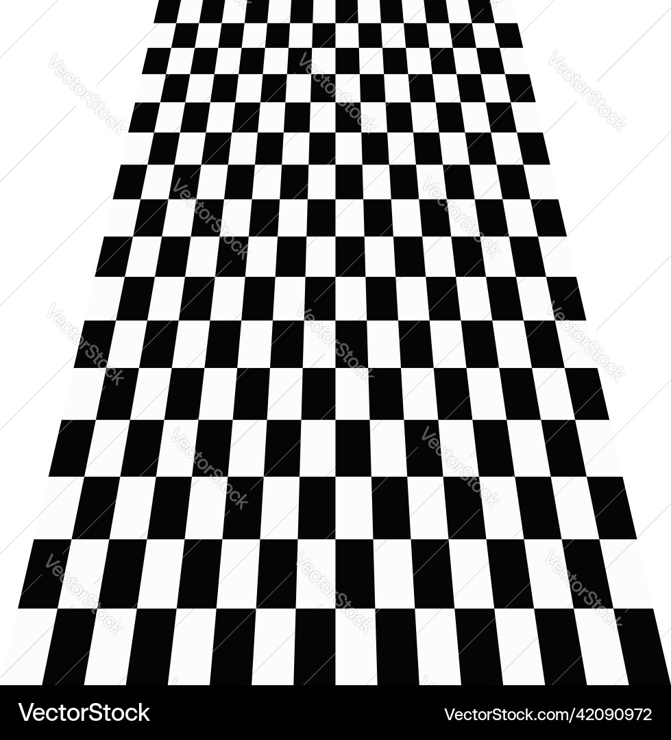 3d chessboard checkerboard pattern in perspective 3d chessboard checkerboard pattern in perspective Vector Image