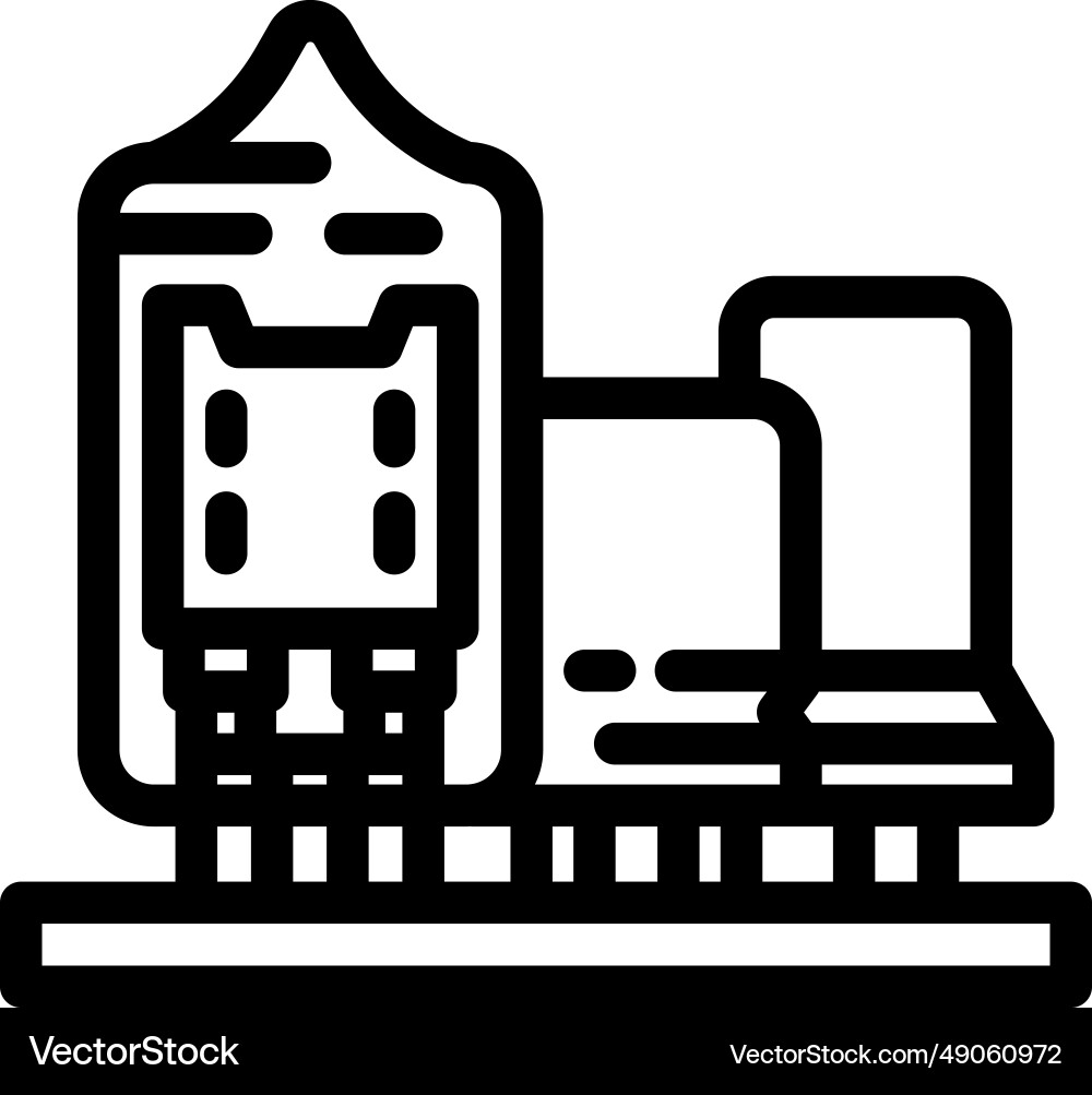 Analog electronics line icon Analog electronics line icon Vector Image
