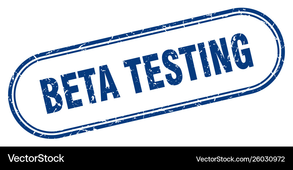 Beta testing vector image