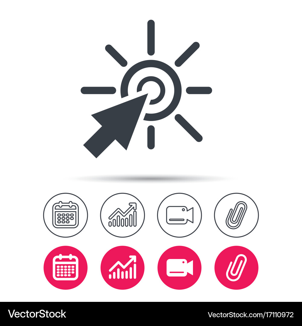 Click icon computer mouse cursor sign vector image
