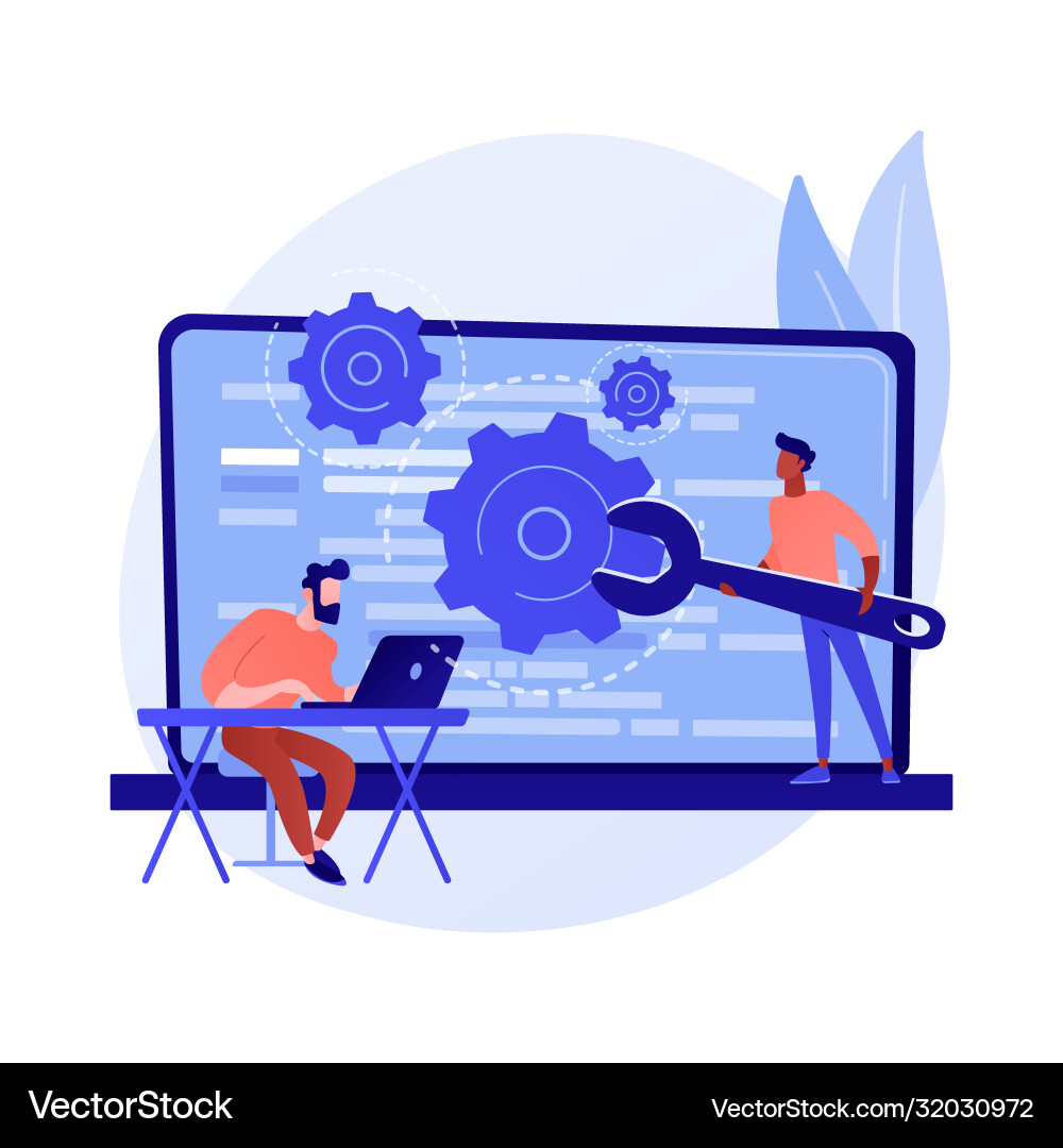 Custom style script concept metaphor Custom style script concept metaphor vector image