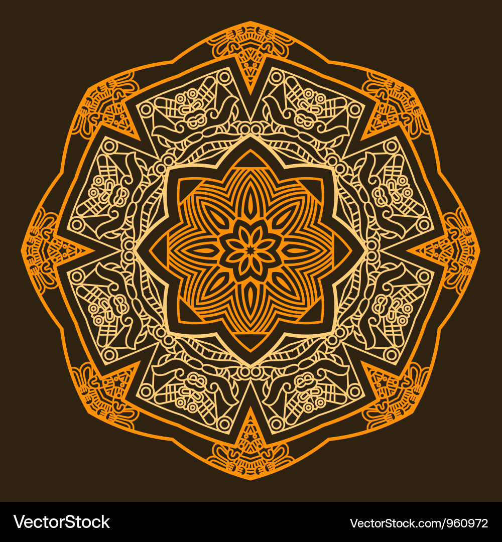 Intricate Mandala Pattern Vector Image