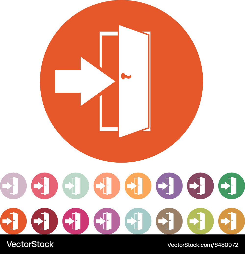 Login icon entry and input authorization vector image