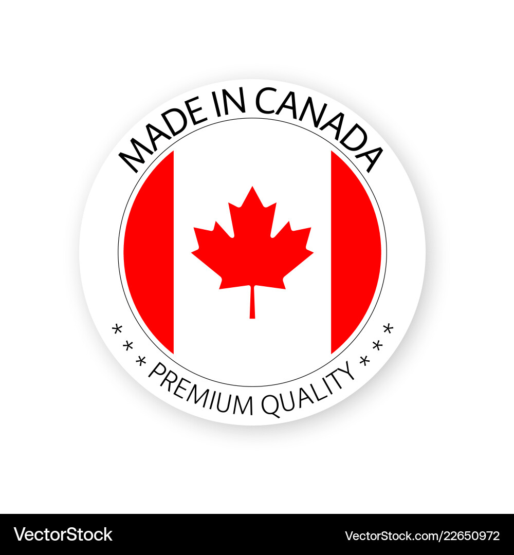 Modern gemacht in kanada Label kanadischer Aufkleber Modern gemacht in kanada Label kanadischer Aufkleber vektorbild