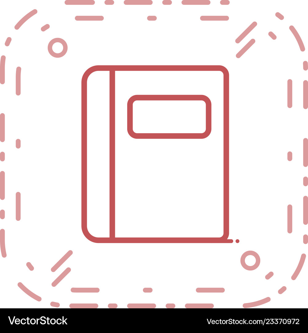 Notebook icon vector image
