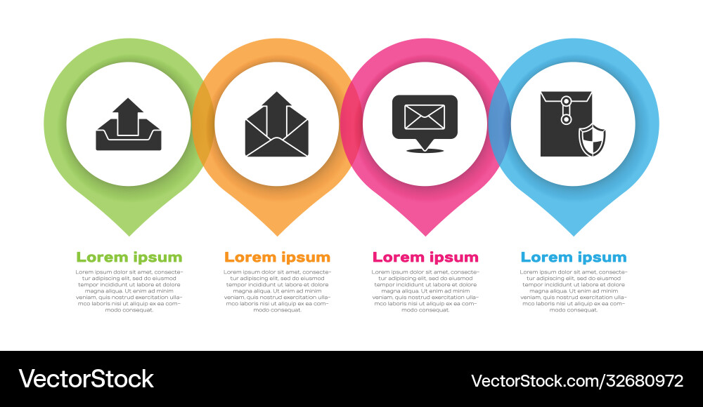 Set upload inbox outgoing mail speech bubble Set upload inbox outgoing mail speech bubble vector image