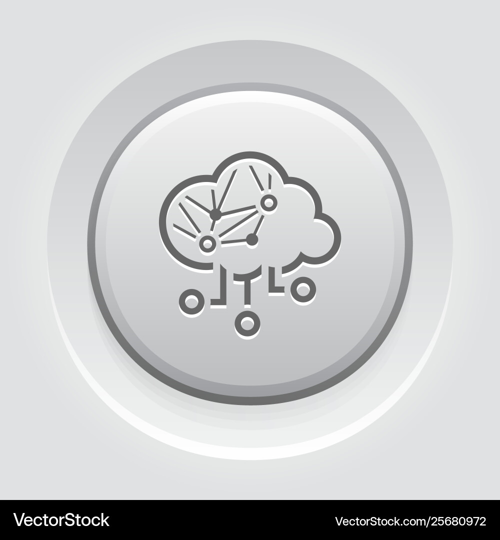 Simple cloud computing icon Vector Image