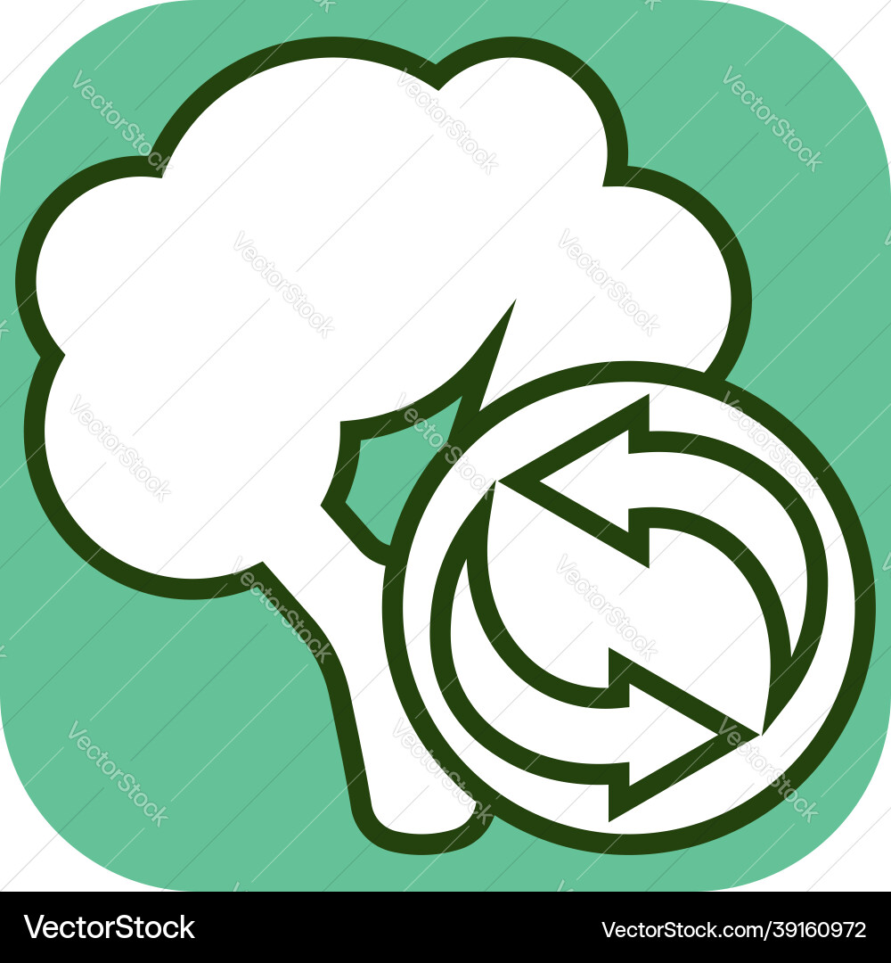 Tree and arrows on a white background vector image