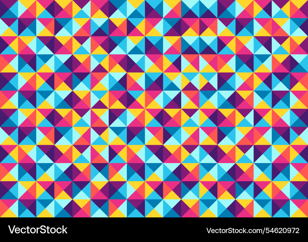 Triangle seamless pattern abstract geometric Vector Image
