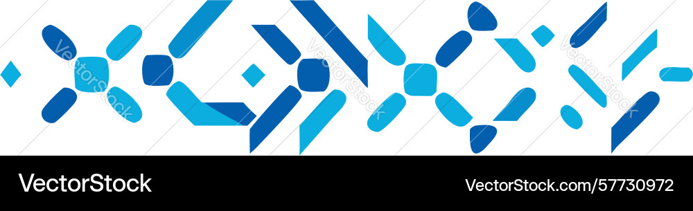 Vibrant geometric interlocking abstract pattern vector image