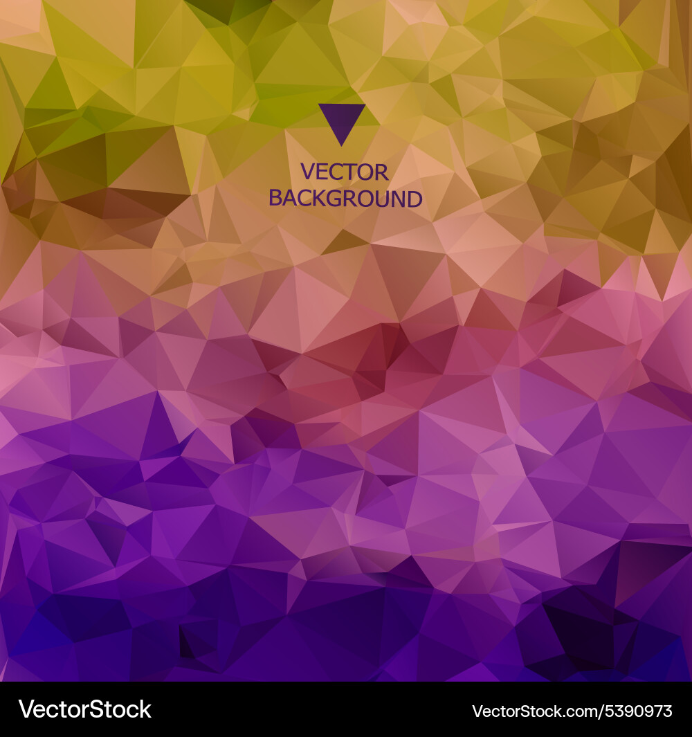 Abstract polygonal background triangles vector image