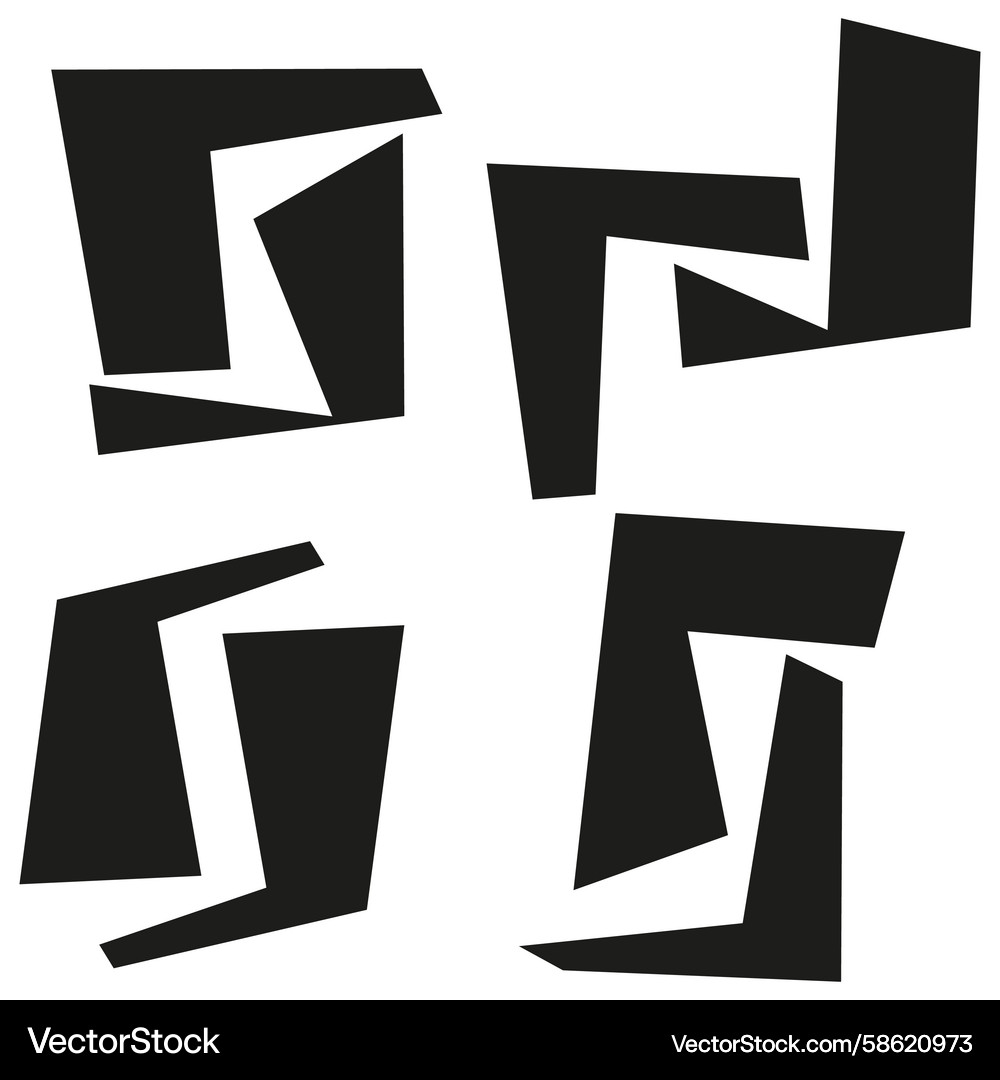 Abstract solid shapes modern minimal forms Abstract solid shapes modern minimal forms Vector Image