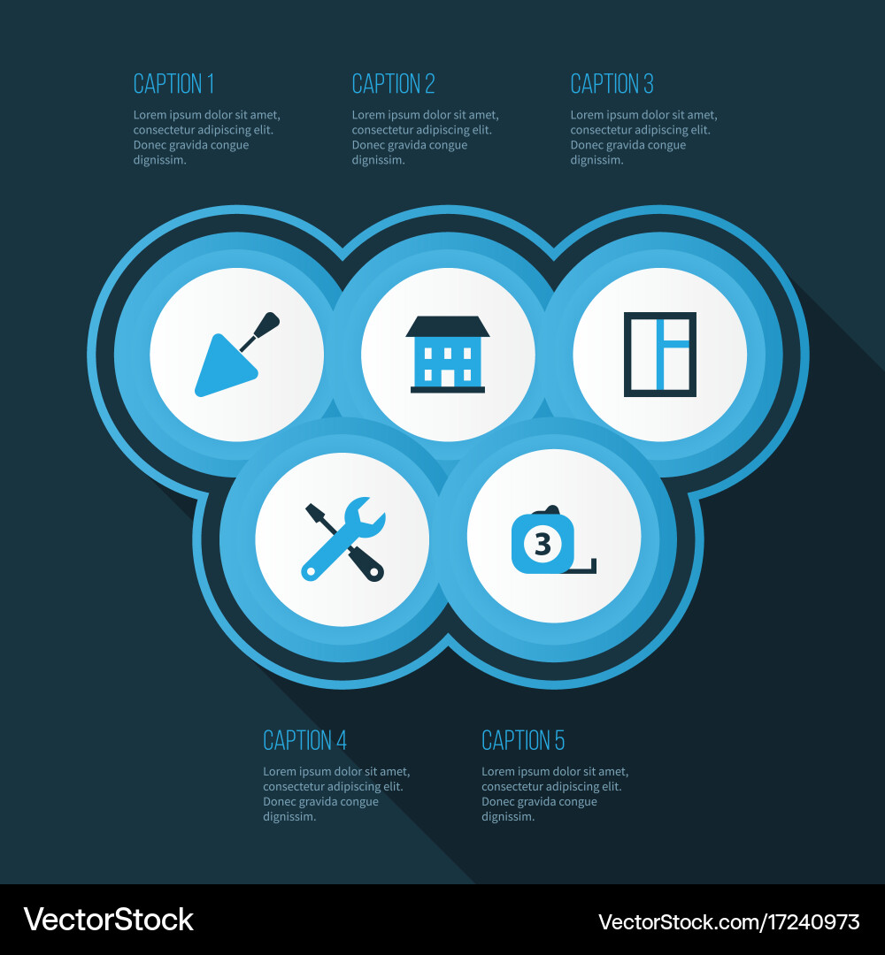 Building colorful icons set collection Vector Image
