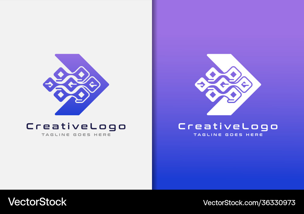 Creative logo design based arrow shape usable Creative logo design based arrow shape usable Vector Image