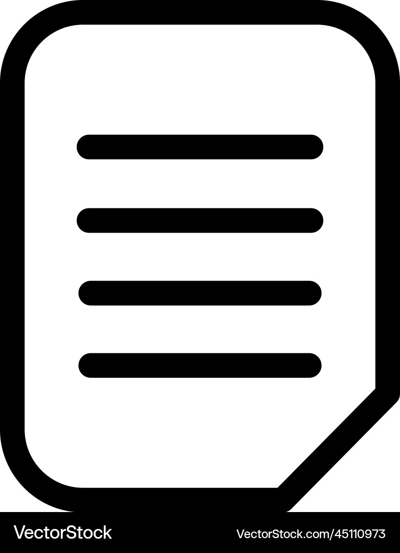 Document file icon Vector Image