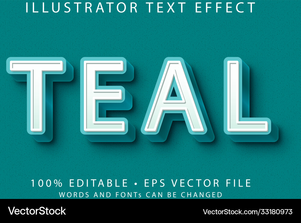 Editable text style effect typography template Editable text style effect typography template vector image