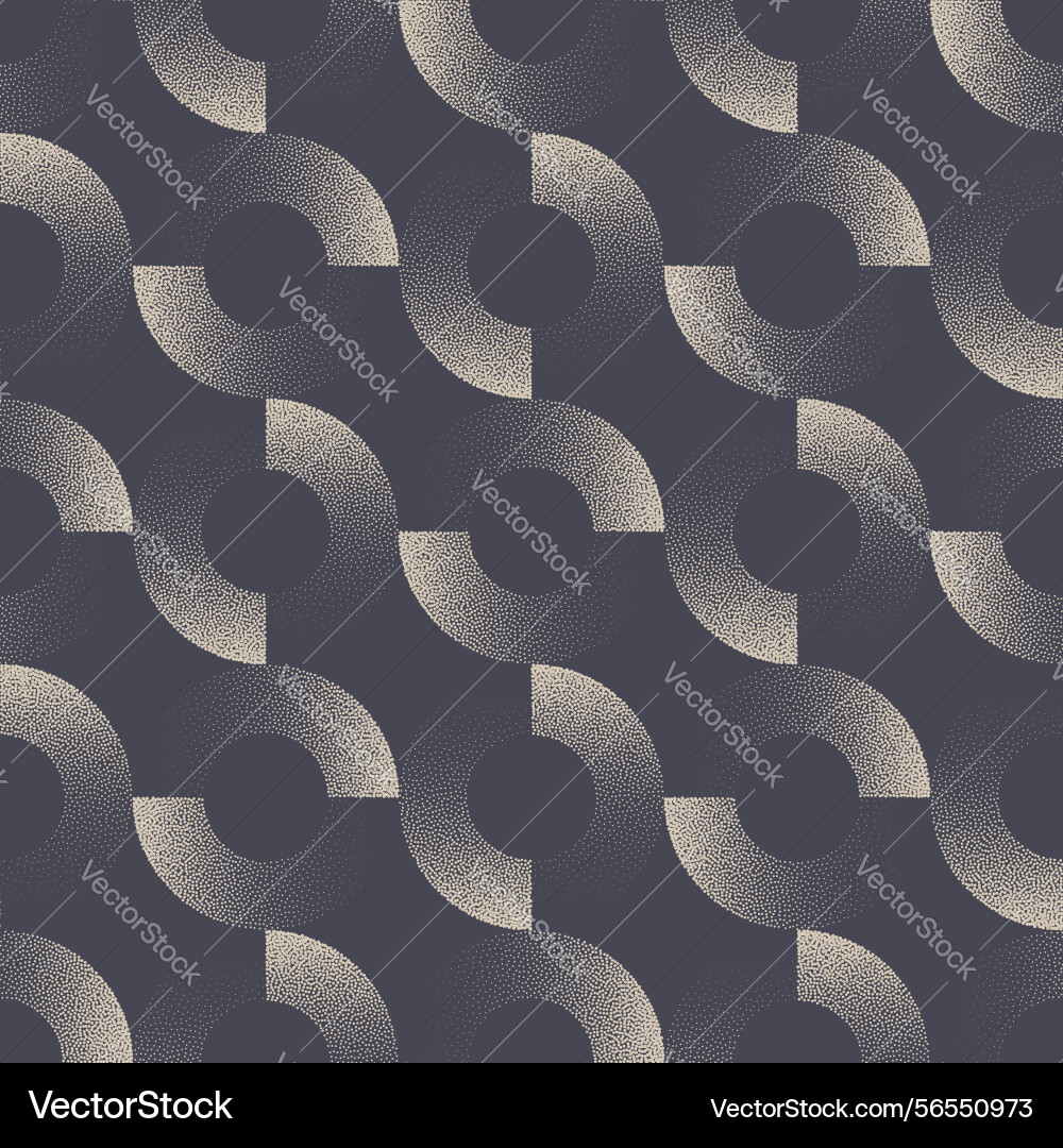 Split circles halftone pattern with gradient dot Split circles halftone pattern with gradient dot vector image
