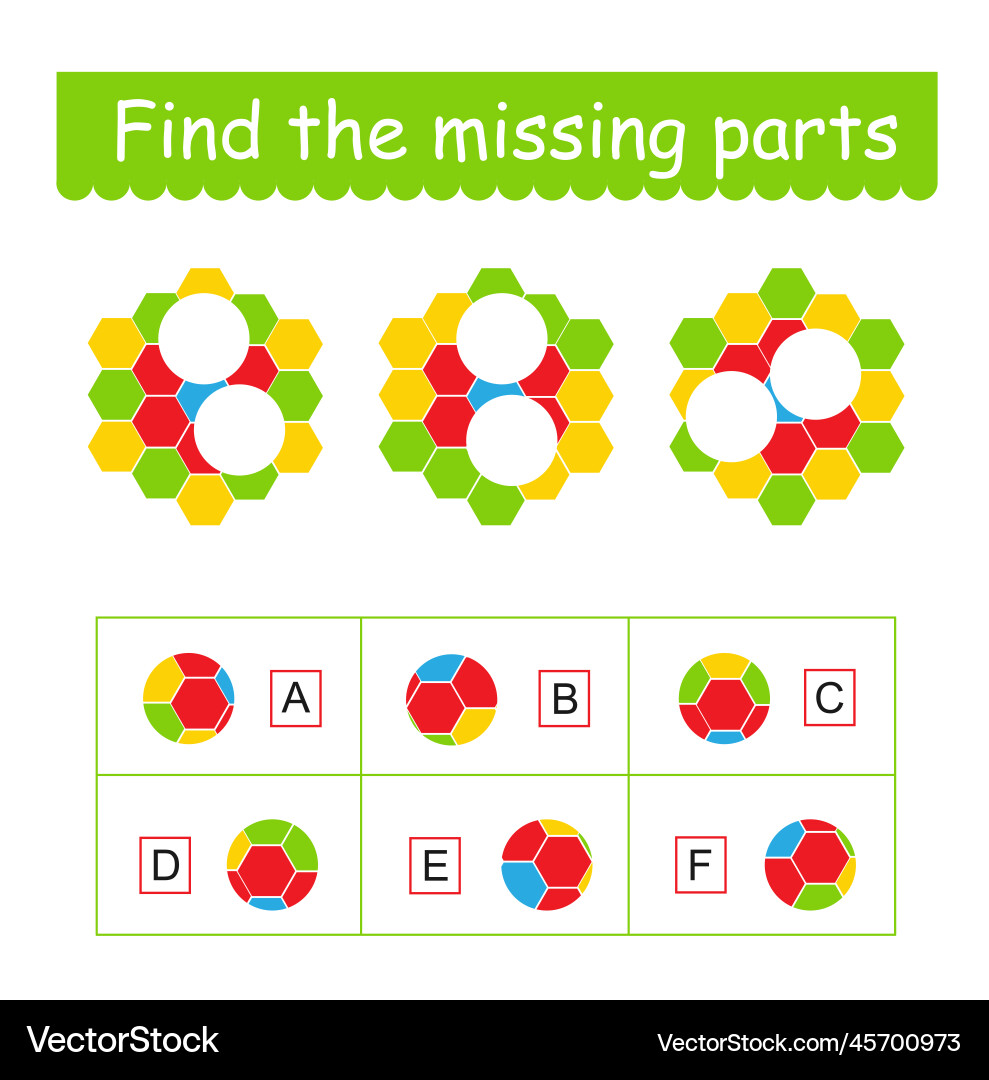 Task for the development of logic children Task for the development of logic children vector image