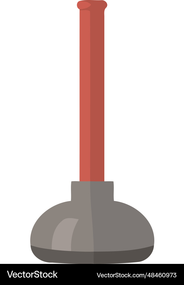 Utility object plunger isolated Vector Image