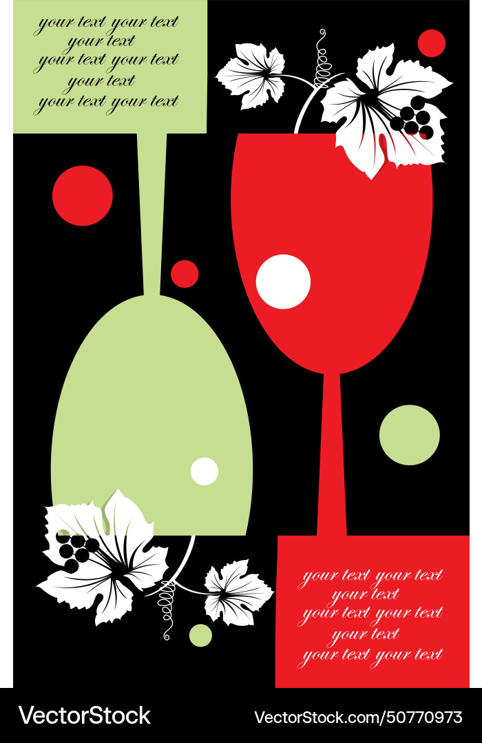 Wine list design Wine list design vector image