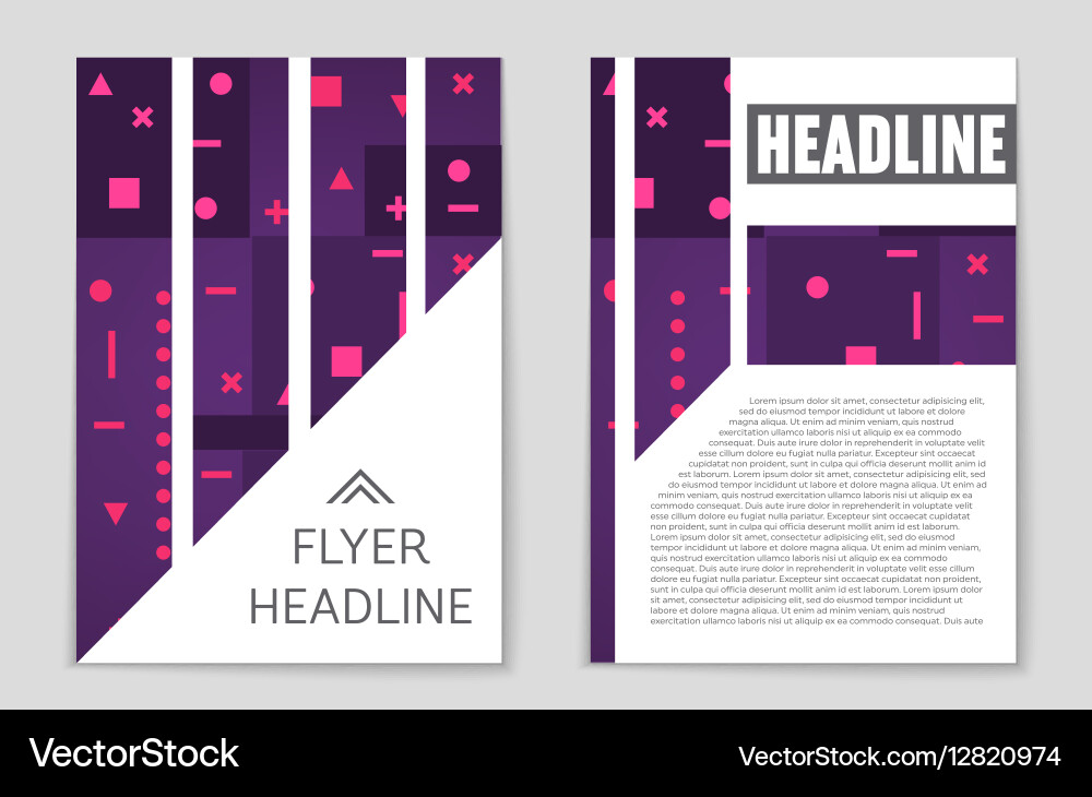 Abstract layout background set for art Vector Image