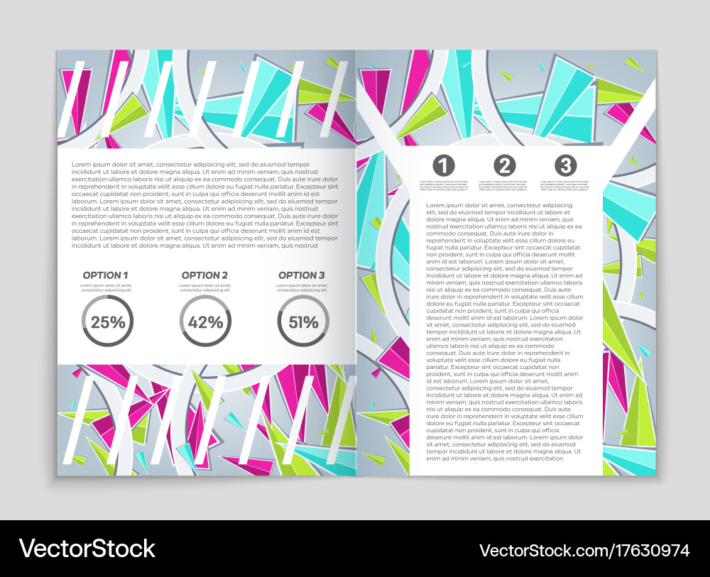 Abstract layout background set for art Vector Image