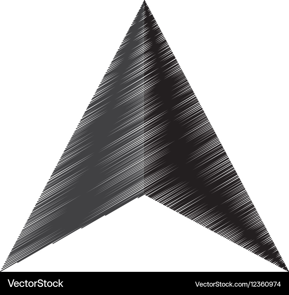 Arrow pointer isolated icon vector image