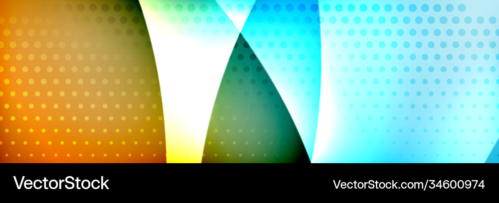 Fluid gradient neon color waves abstract Vector Image