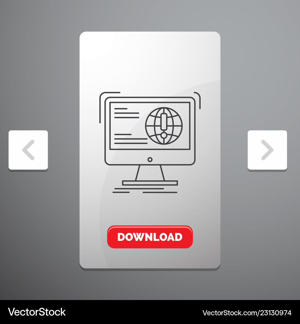 Information content development website web line Information content development website web line Vector Image