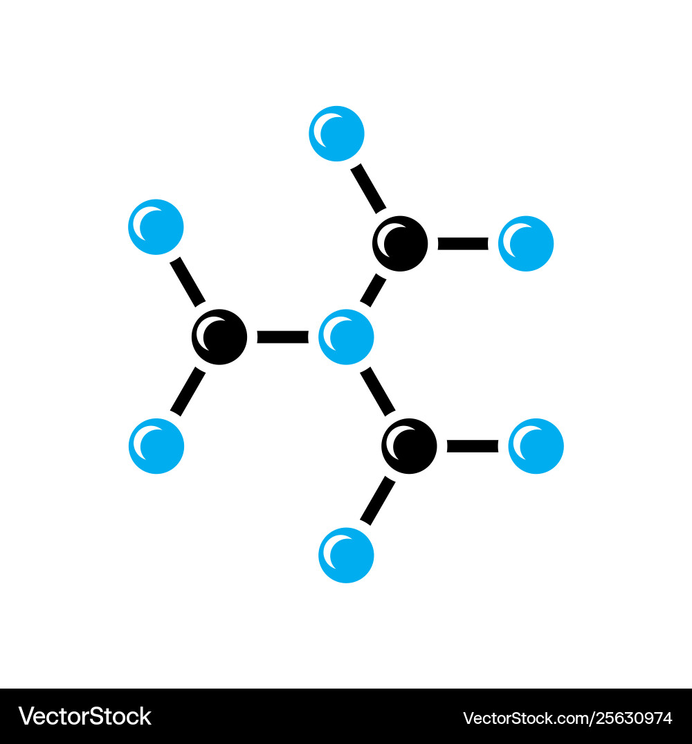 Molecule icon on background for graphic and web Molecule icon on background for graphic and web vector image