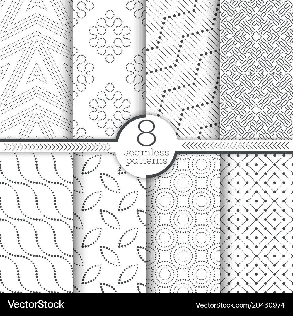 Set of seamless patterns Vector Image