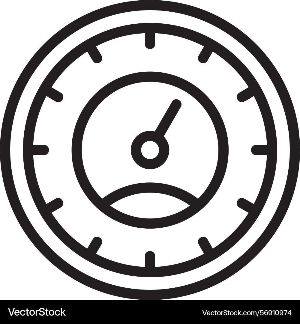 Velocity linear style icon design vector image