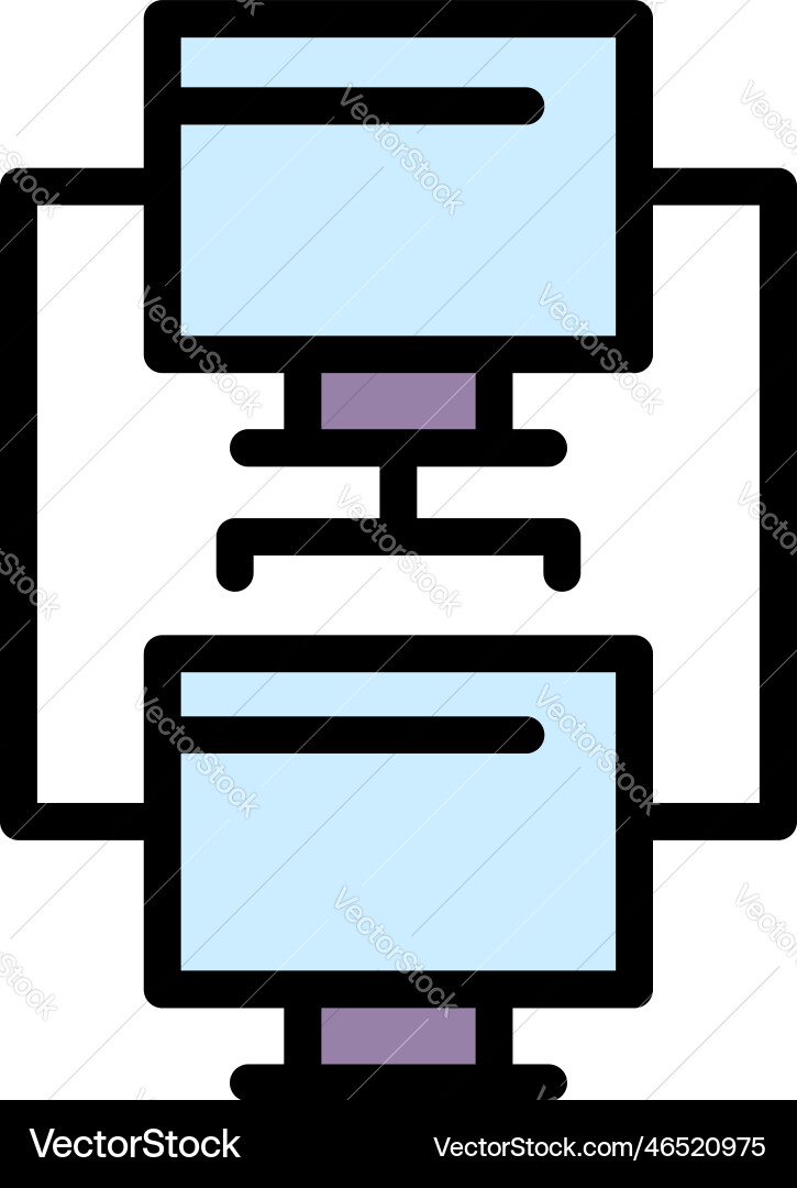 Api network icon flat Api network icon flat vector image