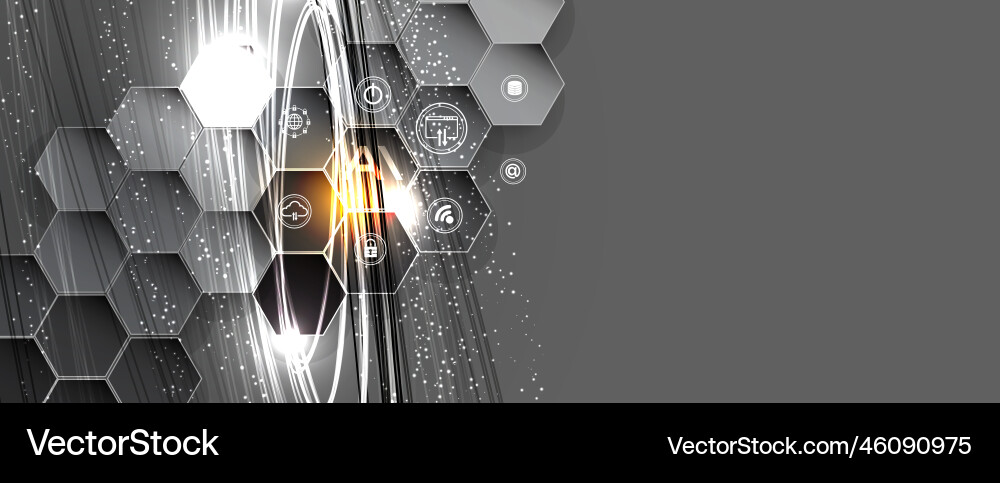 Artificial intelligence technology web background Artificial intelligence technology web background vector image