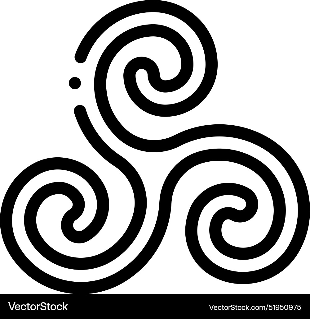 Celtic icon thin linear style design isolated Celtic icon thin linear style design isolated vector image