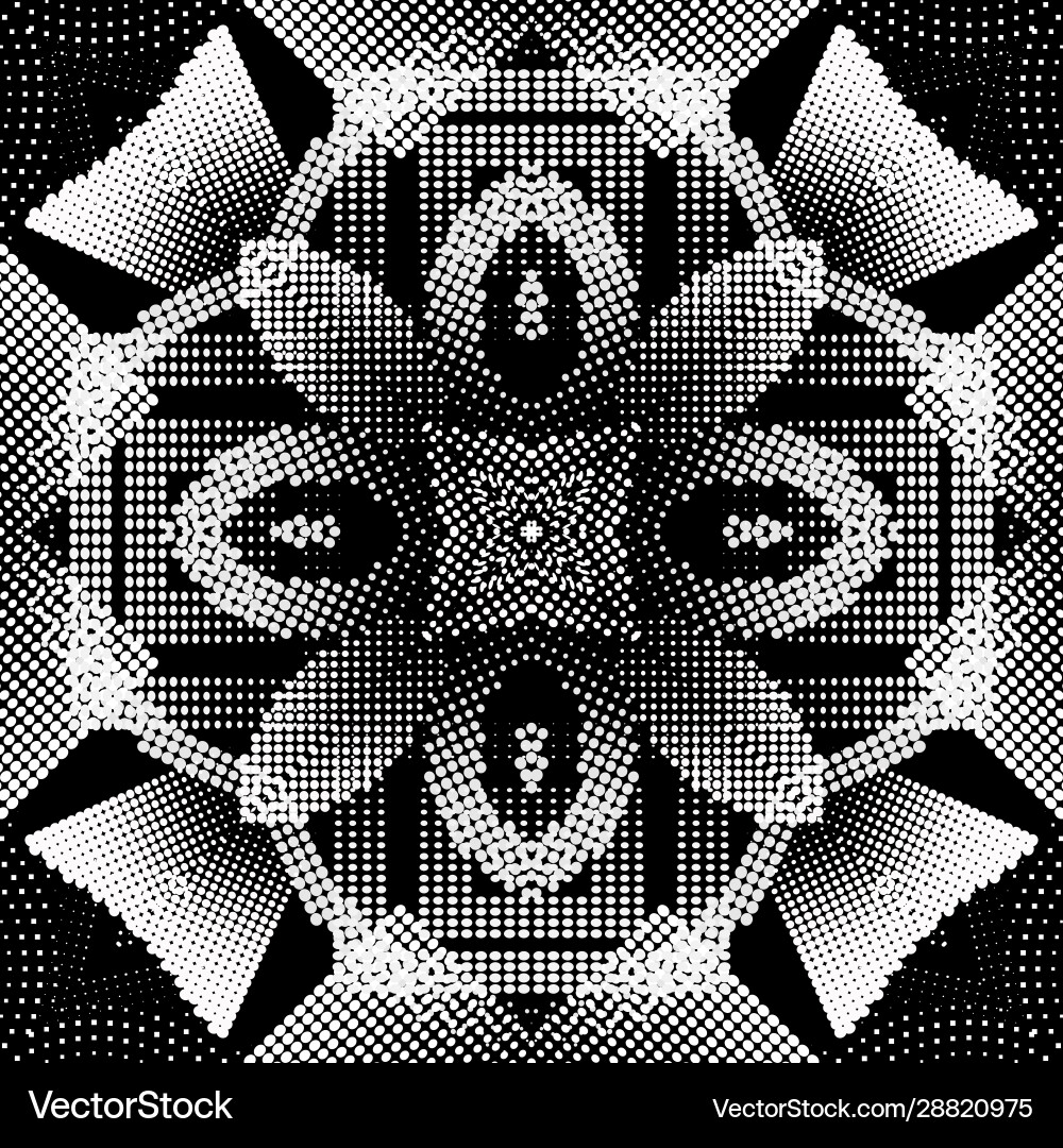 Circles halftone 3d seamless pattern Circles halftone 3d seamless pattern Vector Image