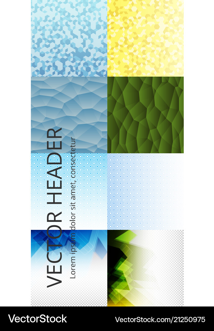 Collection of abstract multicolored backgrounds Collection of abstract multicolored backgrounds vector image