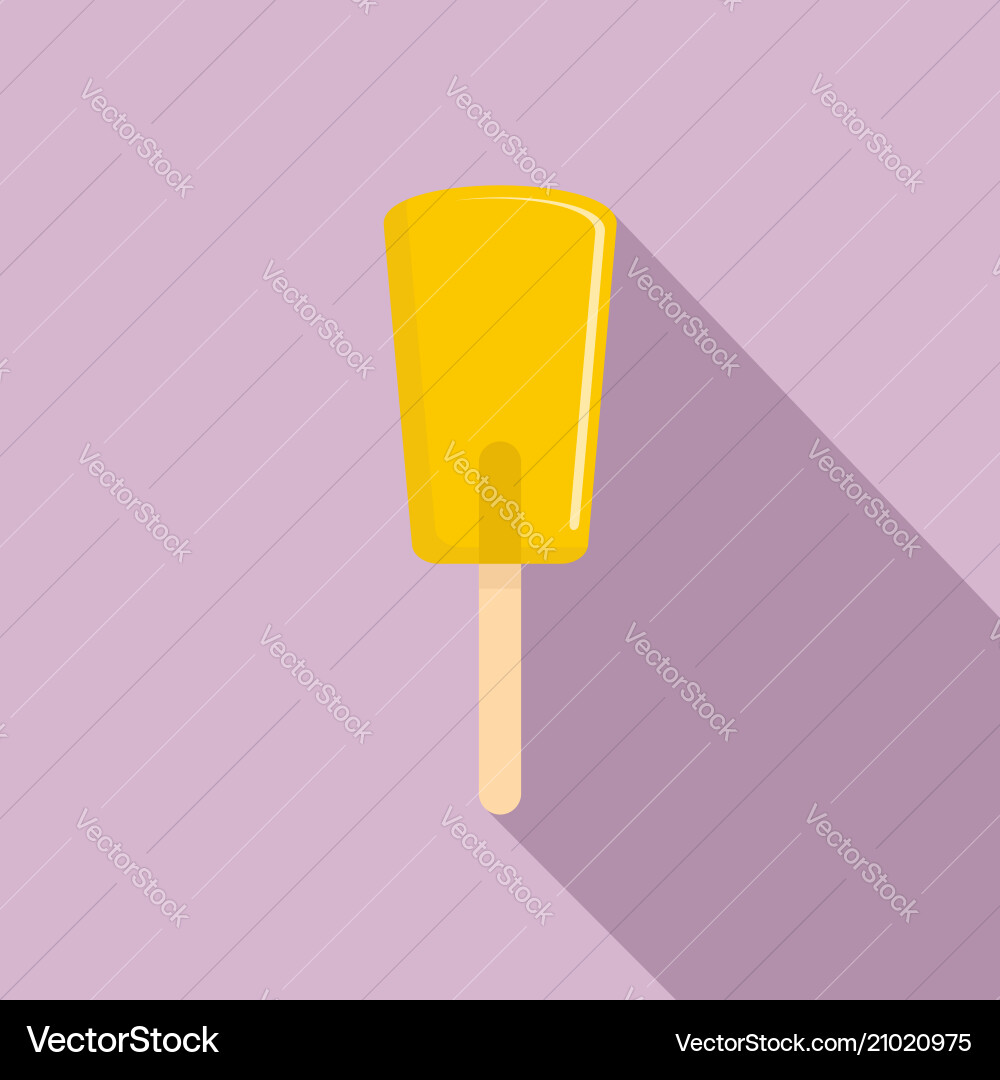 Gelbe Eiscreme Conn Icon Vektorbild