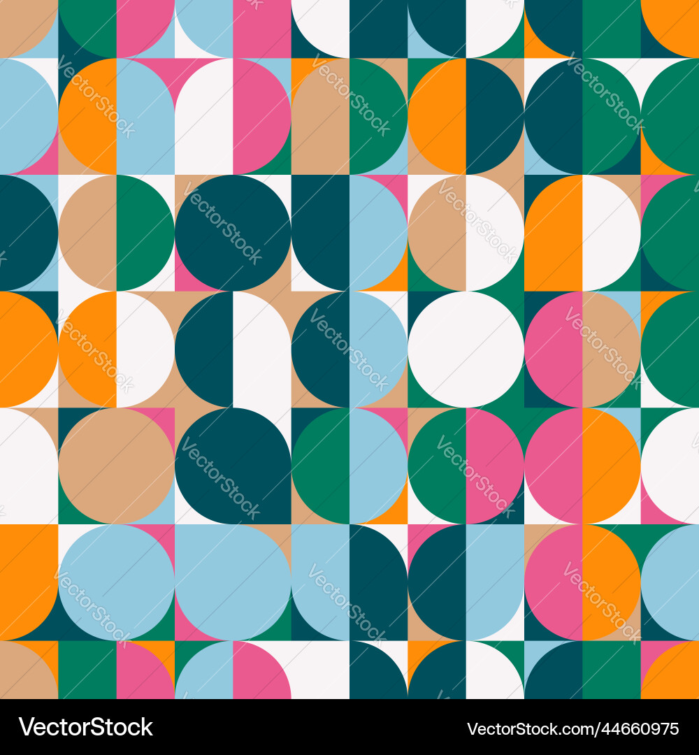 Geometric pattern background with circles Geometric pattern background with circles vector image