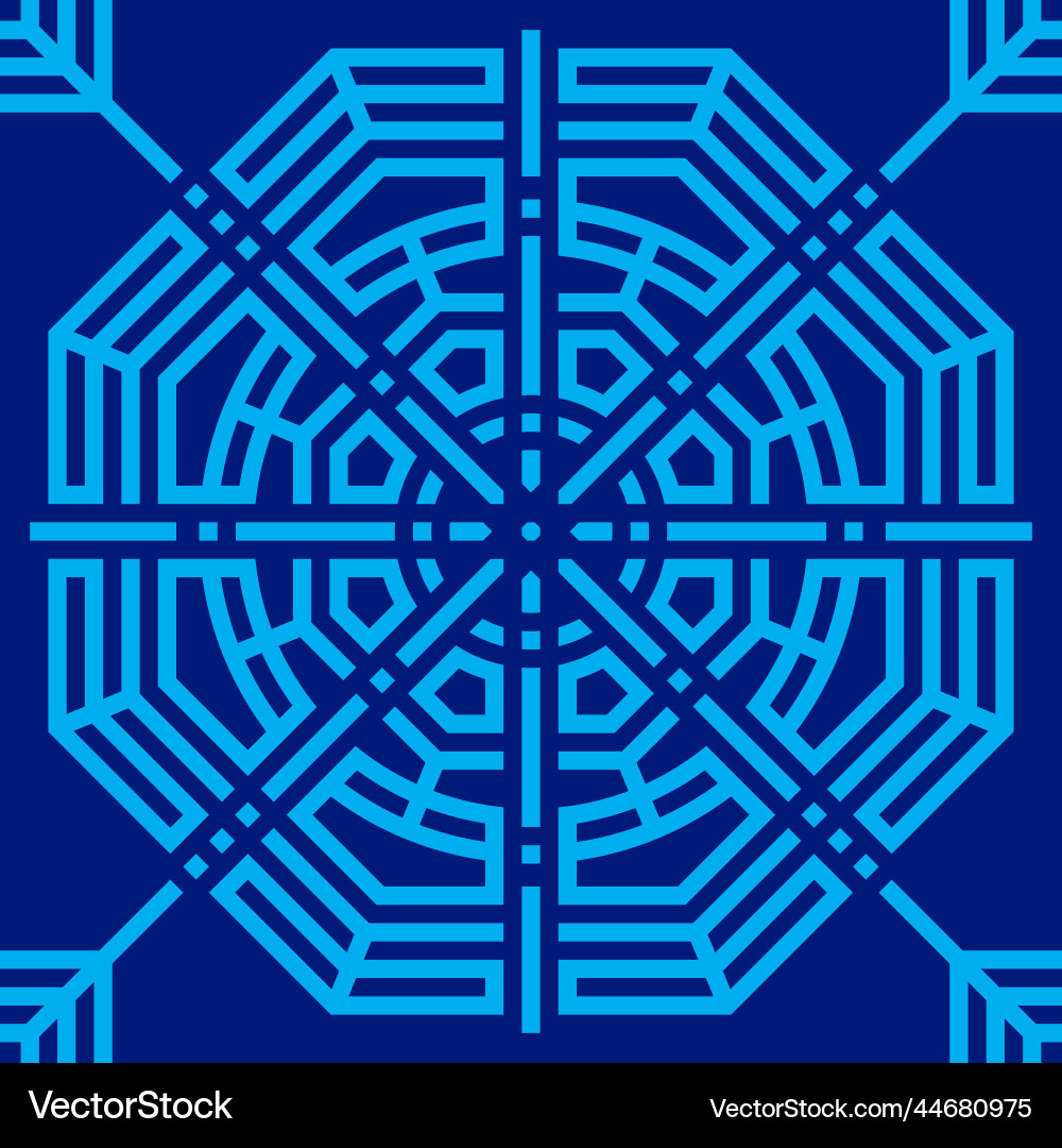Isometric abstract seamless pattern - background Vector Image