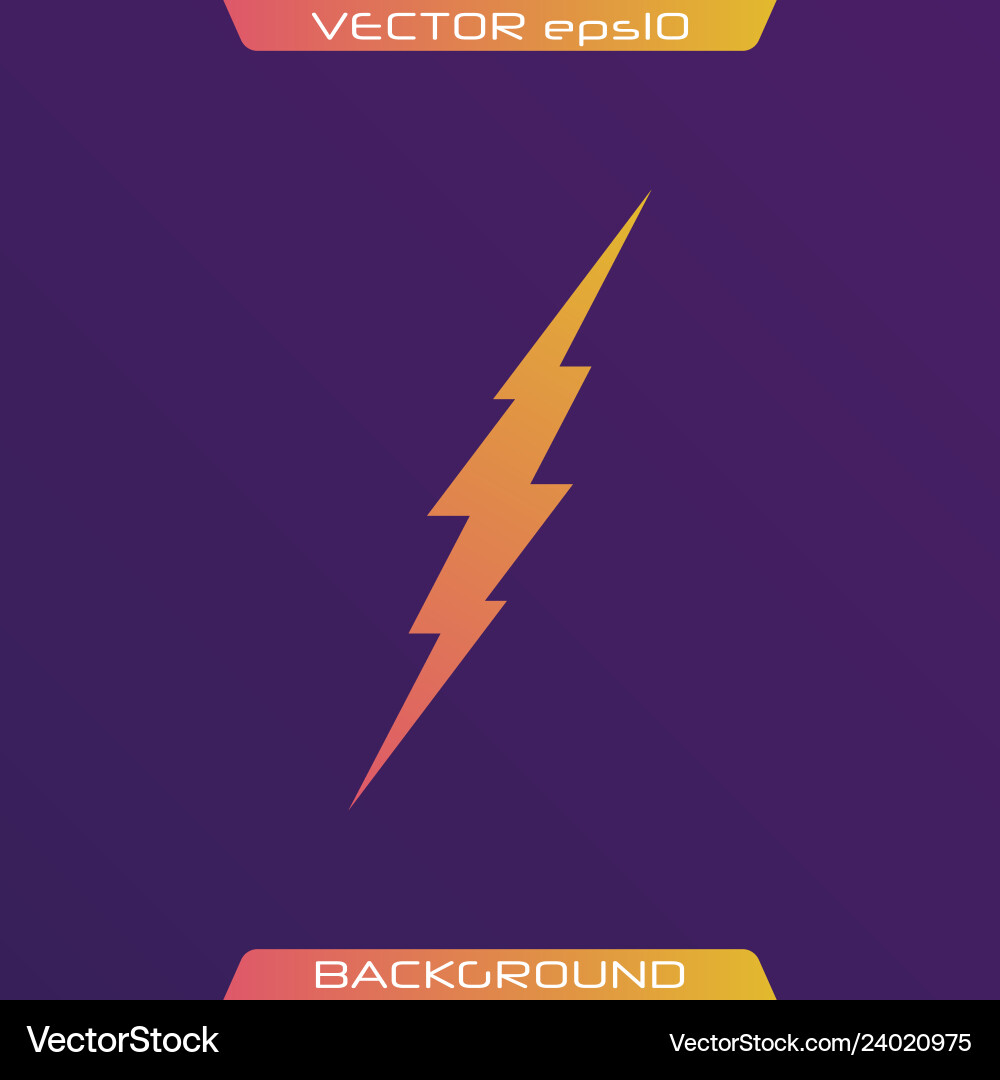 Lightning bolt set Lightning bolt set vector image