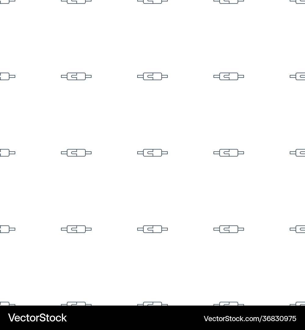 Plug in power socket icon pattern seamless white vector image