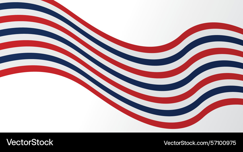 Red blue waving lines in abstract background Vector Image