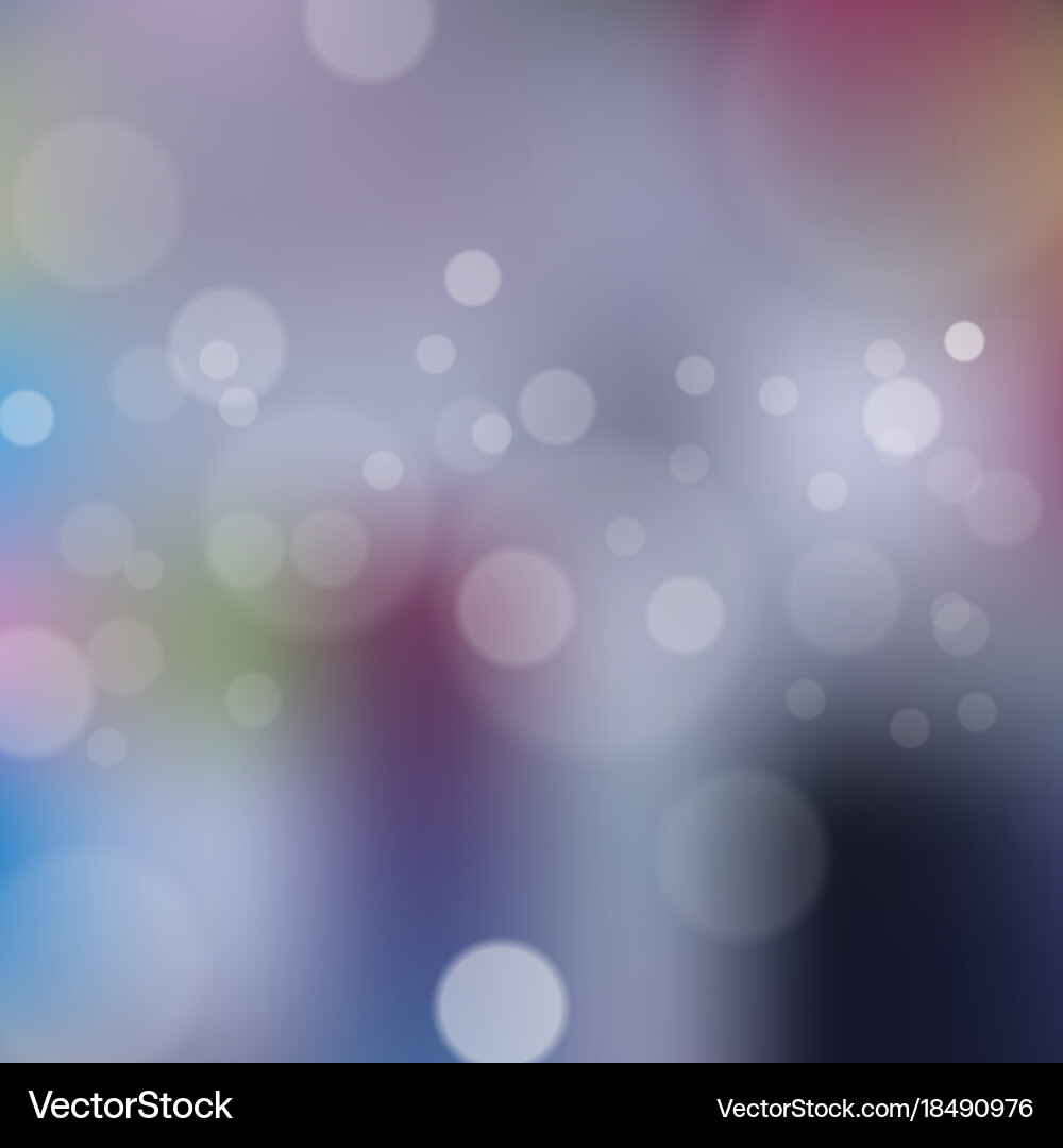 Blurred background with bokeh vector image