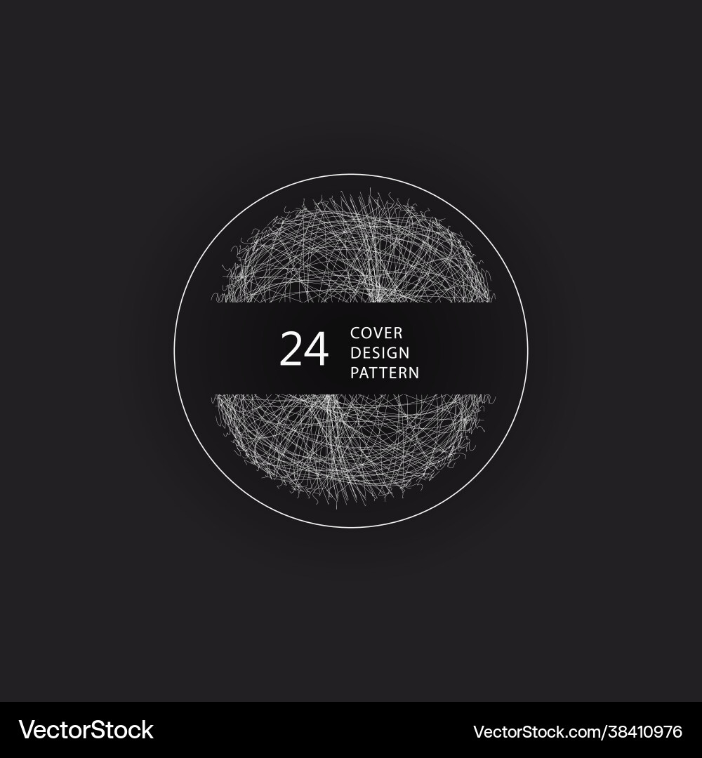 Circle with connected lines graphic design Vector Image