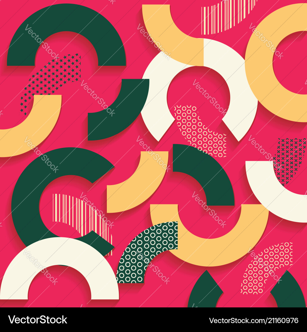 Flat geometric pattern macro elements can be used Vector Image