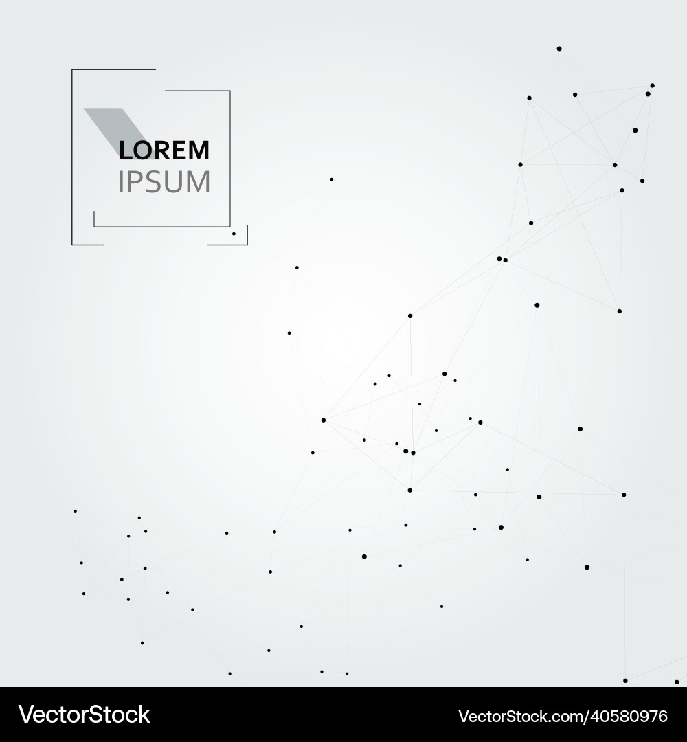 Network dots in line art style pattern Network dots in line art style pattern vector image