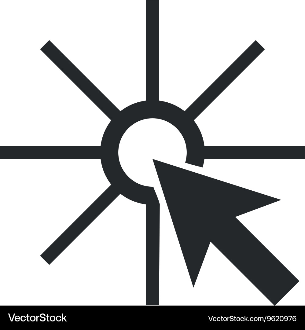 Pointer arrow clicking icon Vector Image
