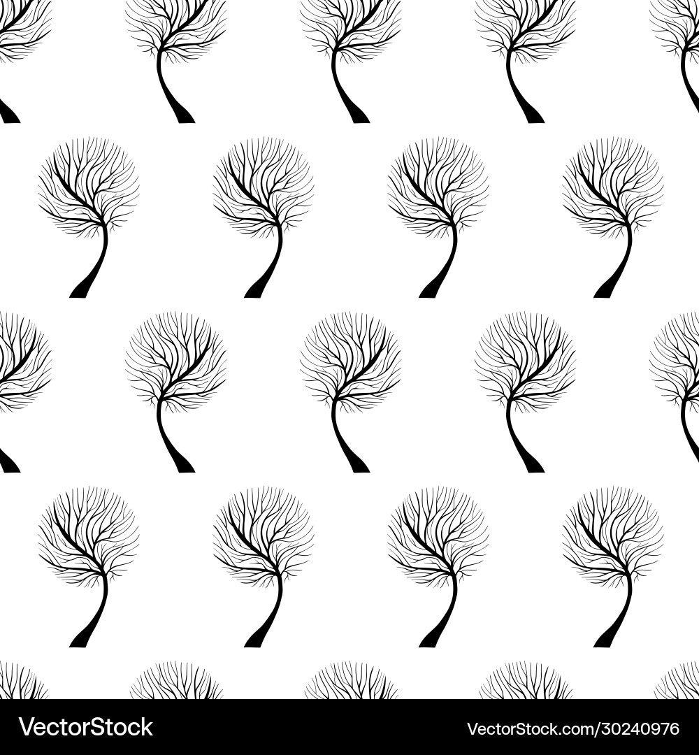 Tree hand drawn patterns uneven-02 Tree hand drawn patterns uneven-02 vector image